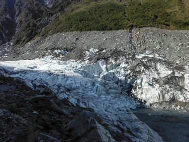 Fox Glacier face from left side