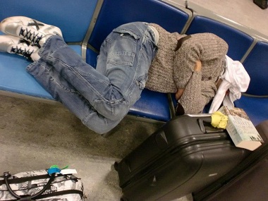 Sleeping in Gatwick airport