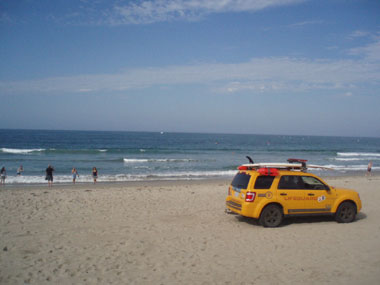 Lifeguard car in Santa Monica