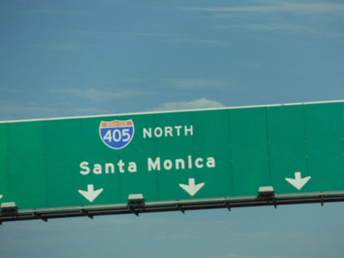 Driving to Santa Monica