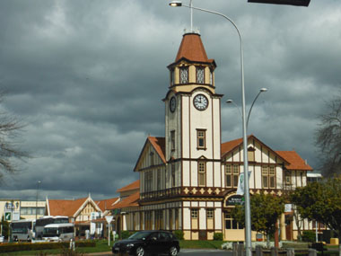 Rotorua's clock tower