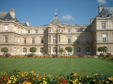 Le Senat, en los jardines de Luxemburgo