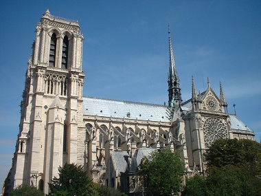 Notre Dame Cathedral's side