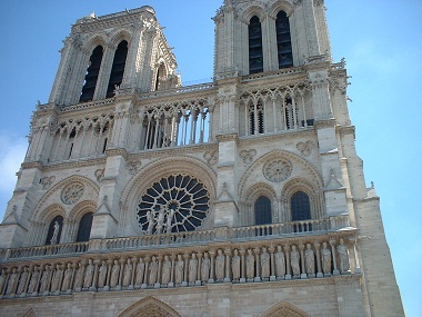 Notre Dame's facade