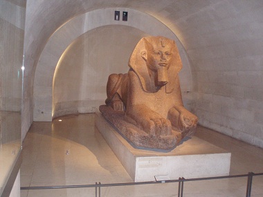 Esfinge egipcia en el Louvre