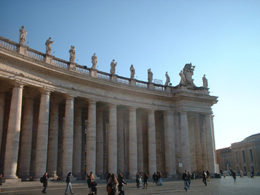 Bernini's colonnade in St. Peter's Square