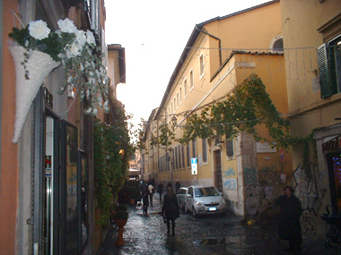 Trastevere's typical street