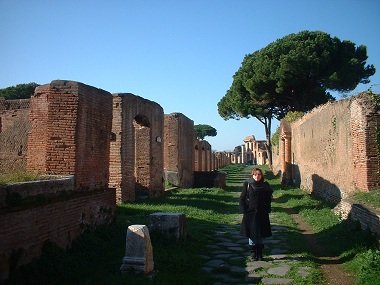 Street in Ostia Antica