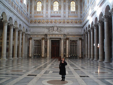 Inside Basilica of Saint Paul Outside the Walls