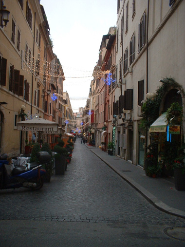 Decorated Roman street