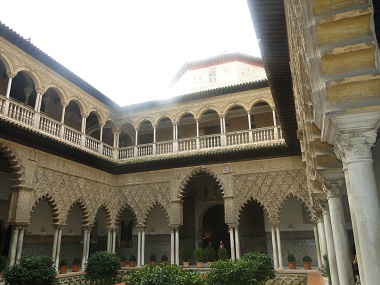 The courtyard of the Maidens