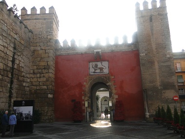 Entrance of Alcazar of Sevilla