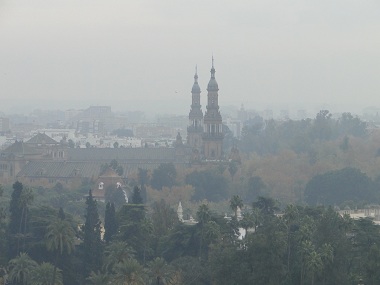 Vista de la Plaza España desde la Giralda
