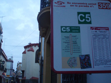 Parada del bus C5