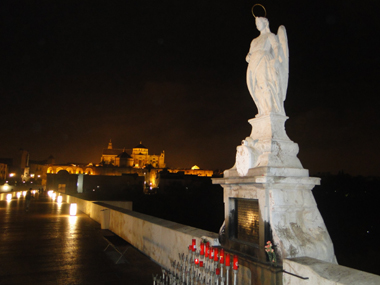 Cordoba's Roman Bridge by night