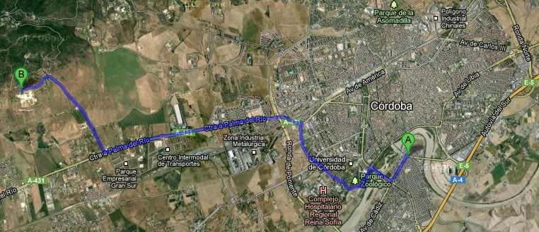 Route to Medina Azahara