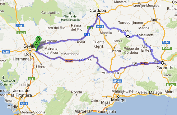 Route in Andalusia