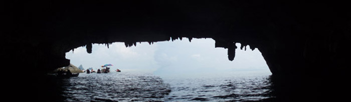 Caves while canoeing in Phang Nga