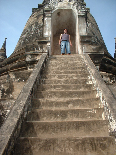 Subido al Wat Phra Si Sanphet