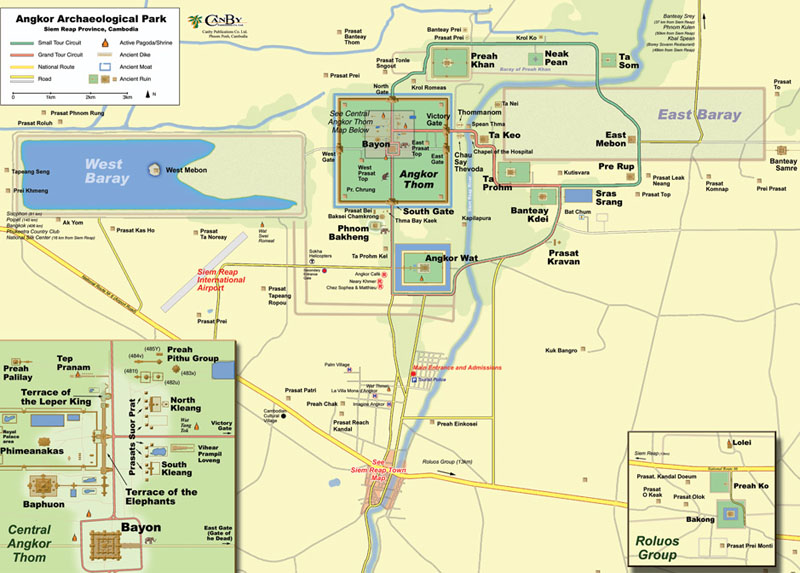 Mapa de Ang Kor
