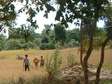 Imagen rural de Camboya