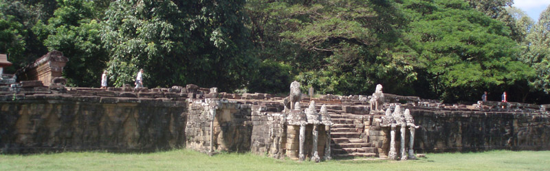 The Terrace of the Elephants in Ang Kor Thom