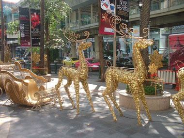 Decoración navideña en Bangkok