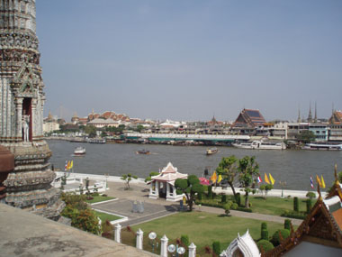Vistas del Chao Praya desde Wat Arun