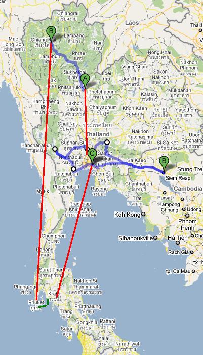 Thailand itinerary