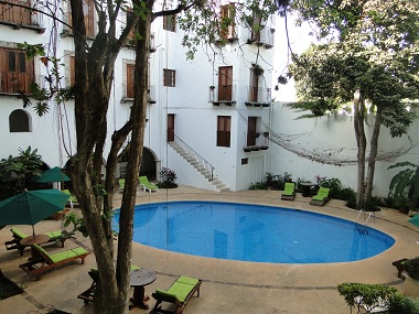 Swimming pool at Hotel Meson del Marques