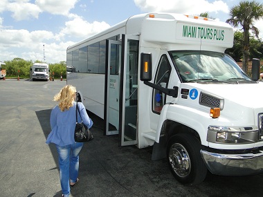 tour bus to Everglades