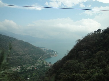 Lago Atitlán desde la carretera