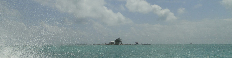 Small Island between Belizean cayes