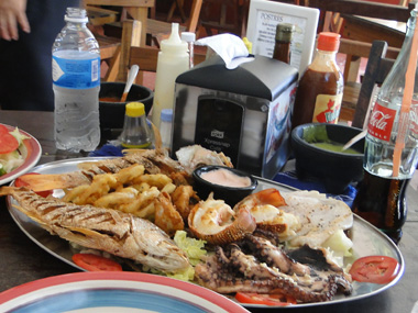 Seafood in Tulum