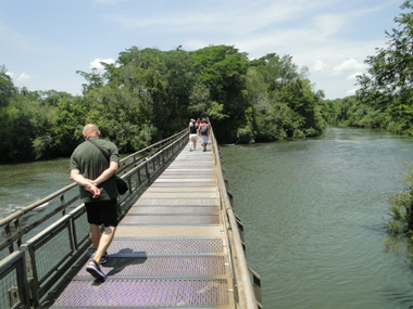 Plataforms over Iguazu River