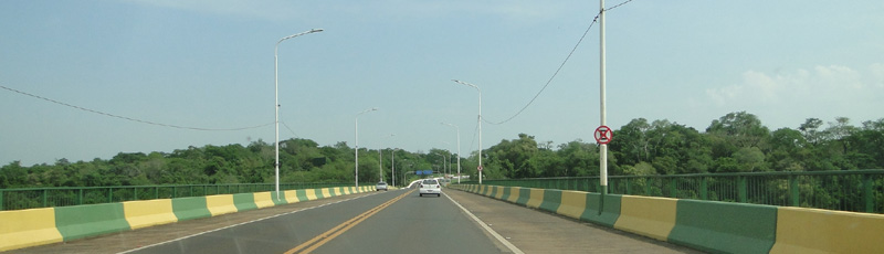 Bridge in the Argentina-Brazil border