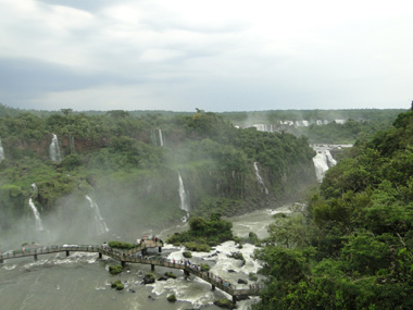 Vistas de Iguaz desde el mirador del elevador