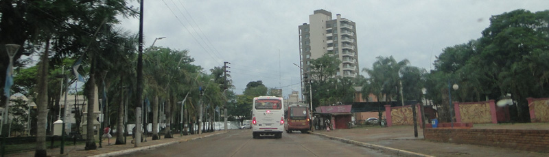 Taxi ride by Puerto Iguazu