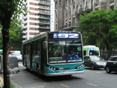 Typicla bus in Buenos Aires