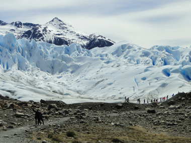 Finalizando el trekking por el Perito Moreno