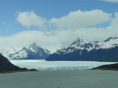 Primera vista del Perito Moreno
