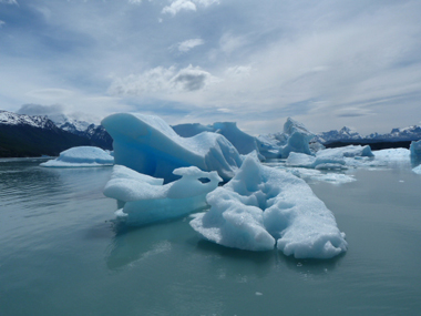 Icebergs from Glacier Upsala