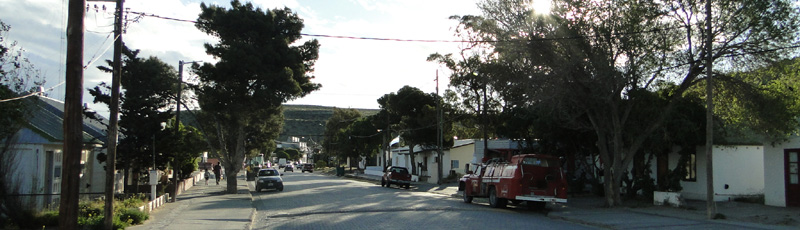 Calle principal de Puerto Pirmides