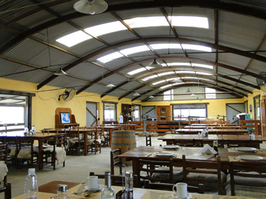 Dinning hall at Estancia San Lorenzo