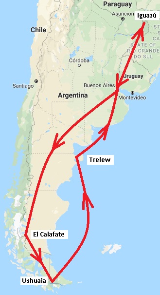 Domestic flights in Argentina