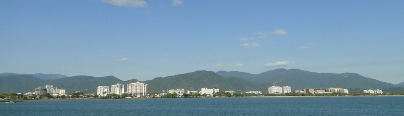 View of Cairns from the sea