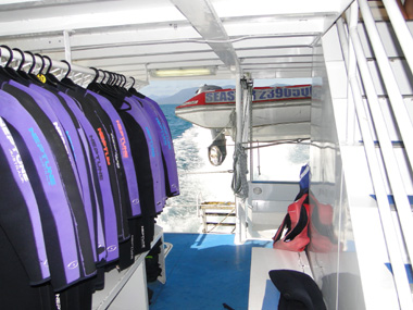Equipment at Seastar's boat