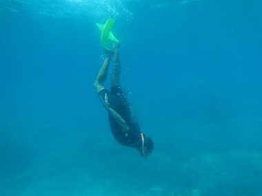 Haciendo snorkel en Reef Magic