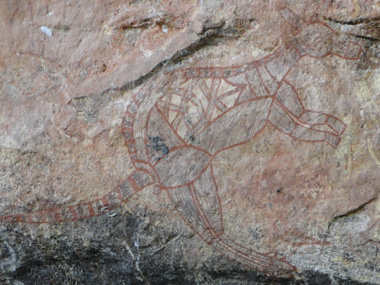 Aboriginal paintings in Ubirr