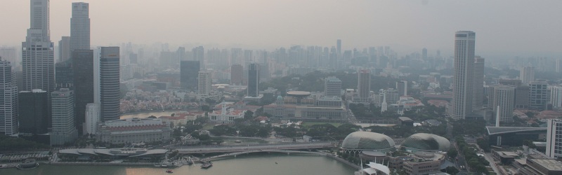 Singapore view from Marina Bay